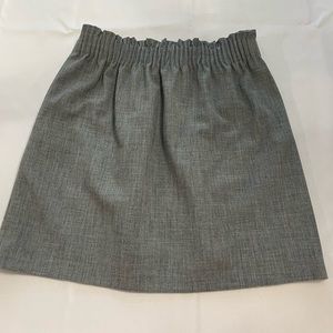 J crew factory grey elastic waist skirt